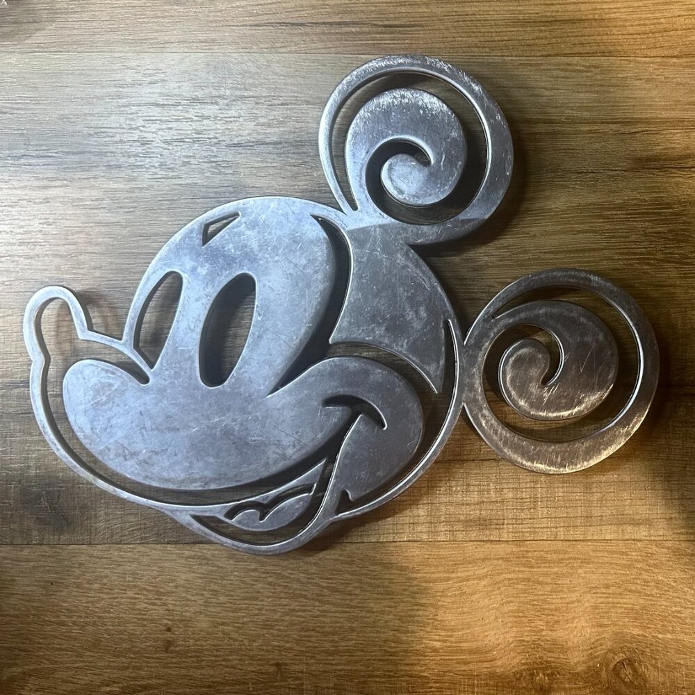 Vintage Disney Mickey Mouse Aluminum Trivet